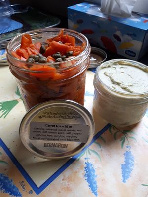 Carrot Lox and Dill Cream Cheese at Kind Cafe in Vancouver