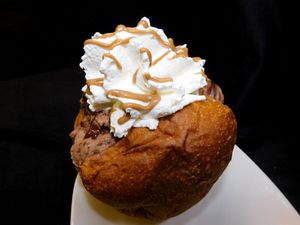 ice cream sandwich at Gelateria Jimmy in Muggia