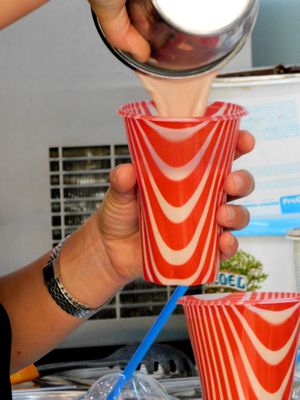 milkshake with soy milk at Gelateria Jimmy in Muggia