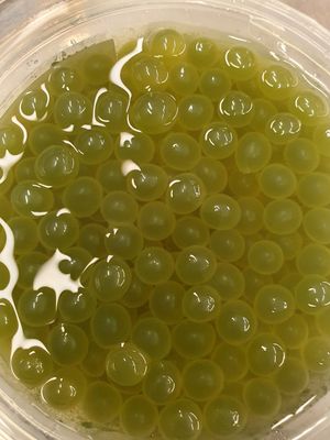 Le bobas alla mela verde at Gelateria Jimmy in Muggia