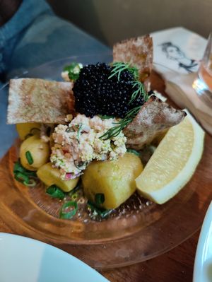 Tofu skagen at Harju 8 in Helsinki