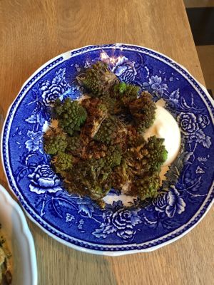 Deep fried romanesco at Harju 8 in Helsinki
