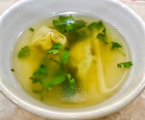 Wan ton soup at Metta Cafe in East Singapore