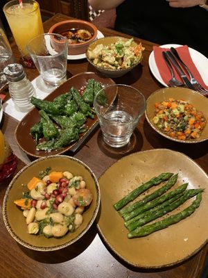 All vegan dishes on the menue   at Cafe Andaluz - George St. in Edinburgh