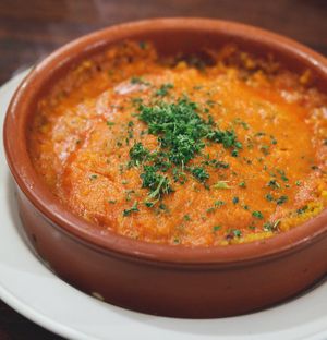 Berenjena rellendas de pimientos at Cafe Andaluz - George St. in Edinburgh