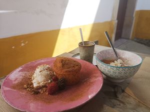 Sobremesas e café at Avocado in Obidos