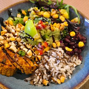 Mexican bowl at Avocado in Obidos