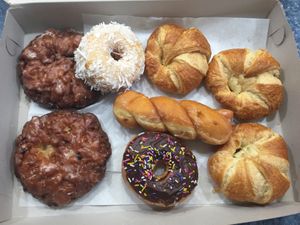 Amazing vegan donuts and vegan croissants  at Missy's Cupcakes in Ventura