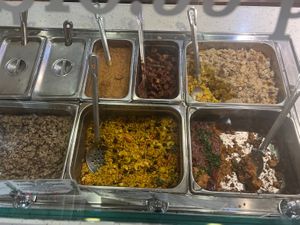 Hot bar   at Ocean Beach People's Organic Foods Co-op in San Diego