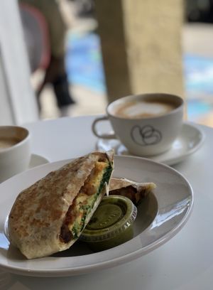 Delicious burrito! at Project Coffee - Burns Court in Sarasota