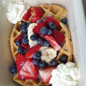 Best waffle EVER!!! at Project Coffee - Burns Court in Sarasota