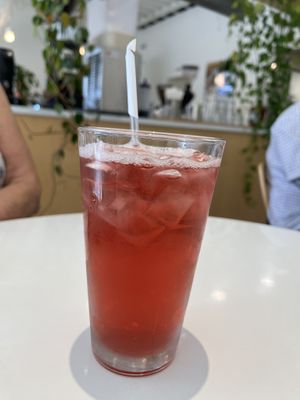 Hibiscus iced tea  at Project Coffee - Burns Court in Sarasota