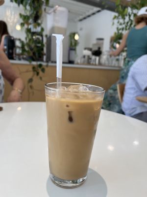 Iced oat latte  at Project Coffee - Burns Court in Sarasota