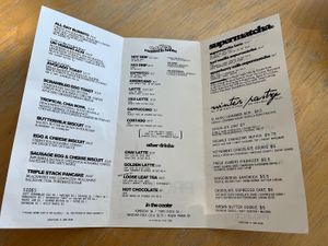 Winter menu 2024  at Project Coffee - Burns Court in Sarasota