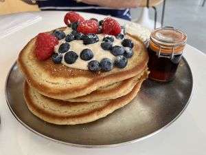 Triple stack pancake   at Project Coffee - Burns Court in Sarasota