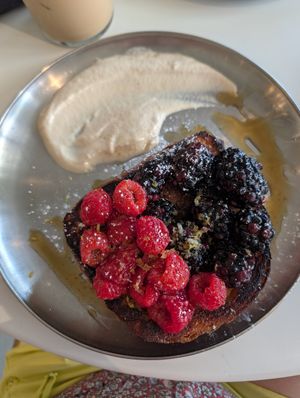 French toast at Project Coffee - Burns Court in Sarasota