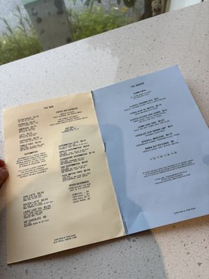 Menu! You can see the "supermatcha" option here   at Project Coffee - Burns Court in Sarasota