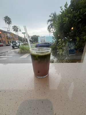 Strawberry supermatcha   at Project Coffee - Burns Court in Sarasota