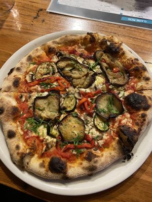 Vegan ortolana w mushrooms  at T17 Pizza in Box Hill North