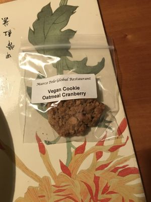 Complimentary Cookie! at Marco Polo Global Restaurant in Salem