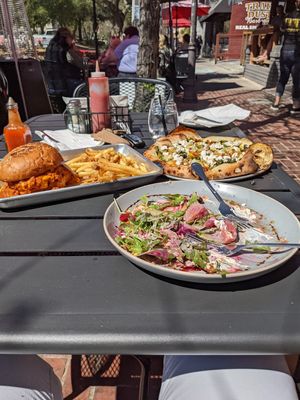 The Winter Salad. The vegetable pizza. The Chili Burger.  at Craft Roots  in Morgan Hill