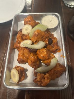 Buffalo cauliflower - so good  at Craft Roots  in Morgan Hill