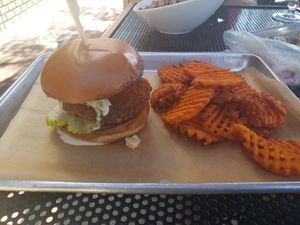 Nashville Hot Chick'n Sandwich at Craft Roots  in Morgan Hill