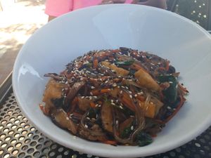 Japchae Noodles at Craft Roots  in Morgan Hill