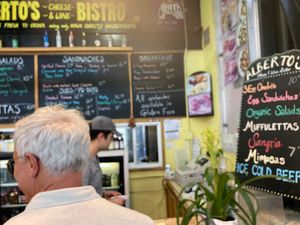 Counter at Aberto's Cheese and Wine in New Orleans