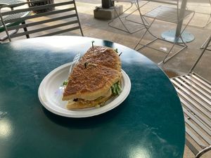 Vegan muffuletta at Aberto's Cheese and Wine in New Orleans