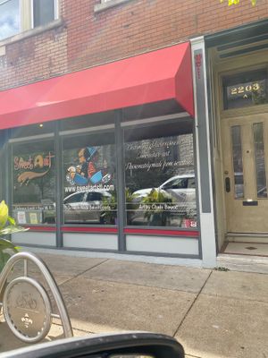 Store front  at SweetArt in St Louis