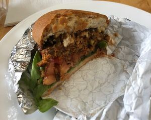 sweet burger  at SweetArt in St Louis