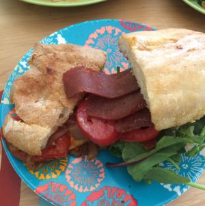 1/2 vegan blt & 'Toni Morrison' at SweetArt in St Louis