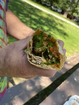 House made hummus wrap  at SweetArt in St Louis