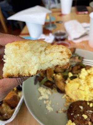 The biscuits are ridiculously delicious   at SweetArt in St Louis
