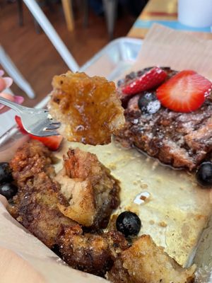 Yummy French toast   at SweetArt in St Louis