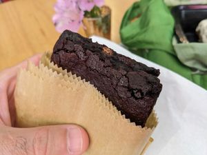 Fudgy brownie at SweetArt in St Louis