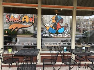 outside at SweetArt in St Louis