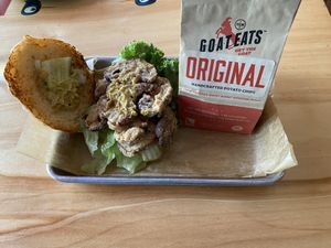 Shiitake sandwich & chips  at SweetArt in St Louis