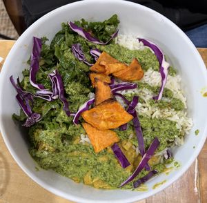 octavia butler coconut curry chickpea bowl!  at SweetArt in St Louis
