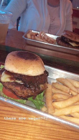 the best vegan burgers!! at SweetArt in St Louis