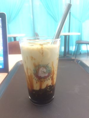 Vegan bubble tea! at Lucky Tea in Seoul