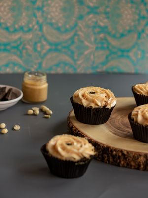Chocolate Peanut Butter - Chocolate filled with peanut butter and topped with peanut butter chocolate ganache at Crave by Leena in Bangalore