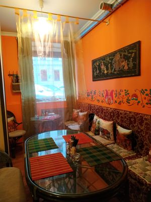 Nice place to gather with family and friends. It has a real India taste.
 at Ayurveda in St Petersburg