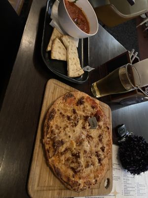 Meat lovers and meatballs   at Golden Point Hotel in Ballarat