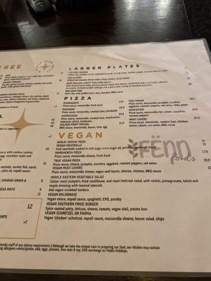 Menu  at Golden Point Hotel in Ballarat