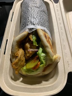 Pythagoras wrap take away    at Zeus Street Greek in Surry Hills