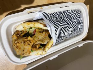 Delphi wrap   at Zeus Street Greek in Surry Hills