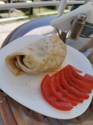 Vegan wrap  at Ammos in Crete