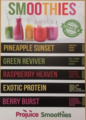 Smoothies at Eleos in Chard